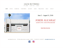 Tablet Screenshot of jackrutbergfinearts.com